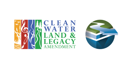 Clean Water, Land and Legacy Amendment Logo side by side with One Watershed, One Plan Logo