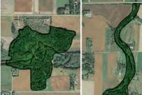 aerial view of targeted edge effect